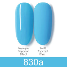 Load image into Gallery viewer, GDCOCO 8ml Gel Nail Polish Plastic Bottle Gel Polish Matt Effect NoWipe Top Soak Off UV LED Nail Lacquer Color Gel Varnish