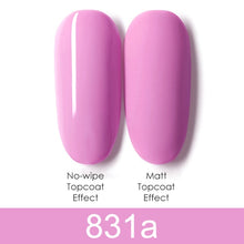 Load image into Gallery viewer, GDCOCO 8ml Gel Nail Polish Plastic Bottle Gel Polish Matt Effect NoWipe Top Soak Off UV LED Nail Lacquer Color Gel Varnish