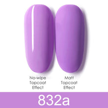 Load image into Gallery viewer, GDCOCO 8ml Gel Nail Polish Plastic Bottle Gel Polish Matt Effect NoWipe Top Soak Off UV LED Nail Lacquer Color Gel Varnish