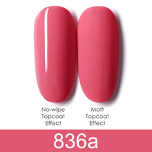 Load image into Gallery viewer, GDCOCO 8ml Gel Nail Polish Plastic Bottle Gel Polish Matt Effect NoWipe Top Soak Off UV LED Nail Lacquer Color Gel Varnish
