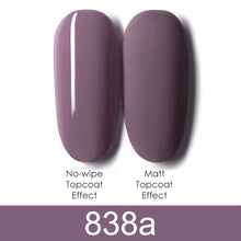 Load image into Gallery viewer, GDCOCO 8ml Gel Nail Polish Plastic Bottle Gel Polish Matt Effect NoWipe Top Soak Off UV LED Nail Lacquer Color Gel Varnish