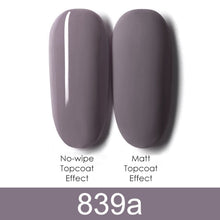 Load image into Gallery viewer, GDCOCO 8ml Gel Nail Polish Plastic Bottle Gel Polish Matt Effect NoWipe Top Soak Off UV LED Nail Lacquer Color Gel Varnish