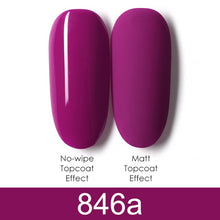 Load image into Gallery viewer, GDCOCO 8ml Gel Nail Polish Plastic Bottle Gel Polish Matt Effect NoWipe Top Soak Off UV LED Nail Lacquer Color Gel Varnish