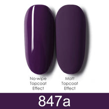 Load image into Gallery viewer, GDCOCO 8ml Gel Nail Polish Plastic Bottle Gel Polish Matt Effect NoWipe Top Soak Off UV LED Nail Lacquer Color Gel Varnish