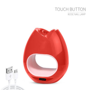 Portable 16W Nail Dryer Machine Mini UV LED Nail Gel Curing Lamp Rose USB Nail Lamp Home Use Manicure Lamp Nails Drying Nail Gel