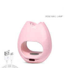Load image into Gallery viewer, Portable 16W Nail Dryer Machine Mini UV LED Nail Gel Curing Lamp Rose USB Nail Lamp Home Use Manicure Lamp Nails Drying Nail Gel