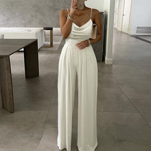 Load image into Gallery viewer, Elegant Office Lady Wide Leg Jumpsuit Sexy Off Shoulder Women Rompers Bodysuit Summer Fashion Striped Printed Overalls Playsuits