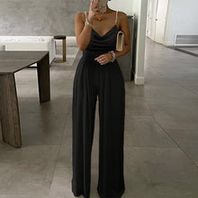 Load image into Gallery viewer, Elegant Office Lady Wide Leg Jumpsuit Sexy Off Shoulder Women Rompers Bodysuit Summer Fashion Striped Printed Overalls Playsuits