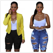 Load image into Gallery viewer, 2021 Hot Sale Women Summer Ripped Shorts Jeans Fashion Stretch Slim Denim Shorts S-2XL High Quality Drop shipping