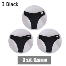 Load image into Gallery viewer, FINETOO 3PCS/Set Women&#39;s Panties Cotton Brazilian Underwear Women Sexy V Waist Women&#39;s Thong Female Underpants Intimate Lingerie