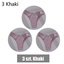 Load image into Gallery viewer, FINETOO 3PCS/Set Women&#39;s Panties Cotton Brazilian Underwear Women Sexy V Waist Women&#39;s Thong Female Underpants Intimate Lingerie