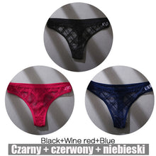 Load image into Gallery viewer, FINETOO 3PCS/Set Women&#39;s Panties Cotton Brazilian Underwear Women Sexy V Waist Women&#39;s Thong Female Underpants Intimate Lingerie