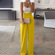 Load image into Gallery viewer, 2021 New Spring and Summer Wide-Leg Pants Jumpsuit Women Sexy Off Shoulder Patchwork Playsuits Elegant Office Lady Jumpsuits XL