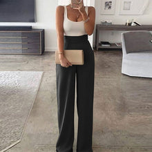 Load image into Gallery viewer, 2021 New Spring and Summer Wide-Leg Pants Jumpsuit Women Sexy Off Shoulder Patchwork Playsuits Elegant Office Lady Jumpsuits XL