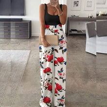 Load image into Gallery viewer, 2021 New Spring and Summer Wide-Leg Pants Jumpsuit Women Sexy Off Shoulder Patchwork Playsuits Elegant Office Lady Jumpsuits XL