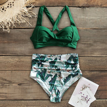 Load image into Gallery viewer, Sexy High Waist Bikinis 2021 New Halter Swimwear Women Swimsuit Female Bikini Set Print Bodysuit Bathing Suit Summer Biquini XXL