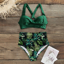 Load image into Gallery viewer, Sexy High Waist Bikinis 2021 New Halter Swimwear Women Swimsuit Female Bikini Set Print Bodysuit Bathing Suit Summer Biquini XXL
