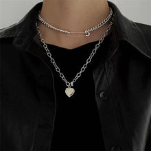 Load image into Gallery viewer, 2020 Fashion Unisex Multilayer Hip Hop Long Chain Necklace For Women Men Jewelry Gifts Key Cross Pendant Necklace Accessories
