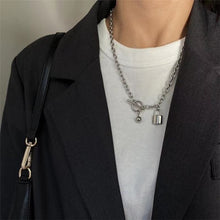 Load image into Gallery viewer, 2020 Fashion Unisex Multilayer Hip Hop Long Chain Necklace For Women Men Jewelry Gifts Key Cross Pendant Necklace Accessories