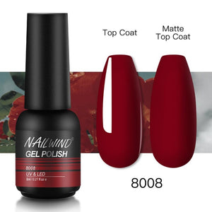 NAILWIND Gel Nail Polish Semi Permanent Primer Nail Art Hybrid Varnishes 8ml Gel polish Need Cured Base Top Coat Nails