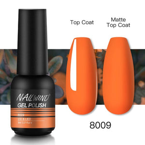 NAILWIND Gel Nail Polish Semi Permanent Primer Nail Art Hybrid Varnishes 8ml Gel polish Need Cured Base Top Coat Nails