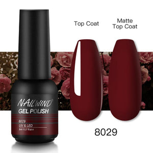 NAILWIND Gel Nail Polish Semi Permanent Primer Nail Art Hybrid Varnishes 8ml Gel polish Need Cured Base Top Coat Nails