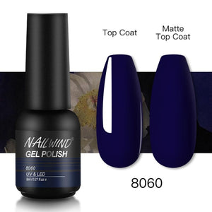 NAILWIND Gel Nail Polish Semi Permanent Primer Nail Art Hybrid Varnishes 8ml Gel polish Need Cured Base Top Coat Nails