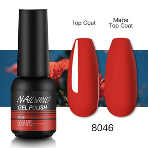 NAILWIND Gel Nail Polish Semi Permanent Primer Nail Art Hybrid Varnishes 8ml Gel polish Need Cured Base Top Coat Nails