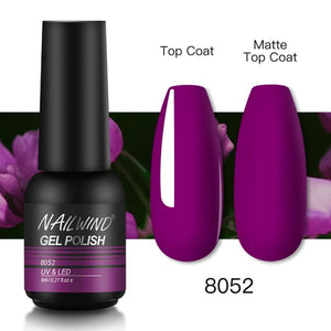 NAILWIND Gel Nail Polish Semi Permanent Primer Nail Art Hybrid Varnishes 8ml Gel polish Need Cured Base Top Coat Nails