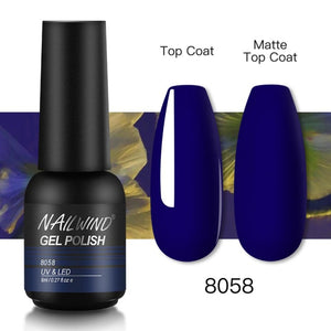 NAILWIND Gel Nail Polish Semi Permanent Primer Nail Art Hybrid Varnishes 8ml Gel polish Need Cured Base Top Coat Nails
