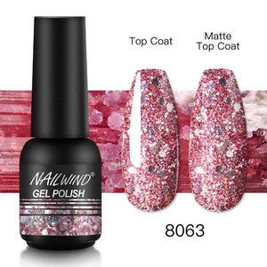 NAILWIND Gel Nail Polish Semi Permanent Primer Nail Art Hybrid Varnishes 8ml Gel polish Need Cured Base Top Coat Nails