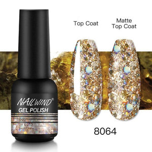 NAILWIND Gel Nail Polish Semi Permanent Primer Nail Art Hybrid Varnishes 8ml Gel polish Need Cured Base Top Coat Nails