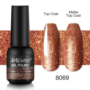NAILWIND Gel Nail Polish Semi Permanent Primer Nail Art Hybrid Varnishes 8ml Gel polish Need Cured Base Top Coat Nails