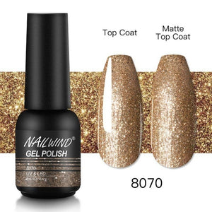 NAILWIND Gel Nail Polish Semi Permanent Primer Nail Art Hybrid Varnishes 8ml Gel polish Need Cured Base Top Coat Nails