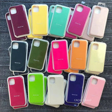 Load image into Gallery viewer, Official Original Silicone Case For iPhone 11 7 8 Plus XR X XS Max 6 6s Cases For iPhone 12 11 Pro MAX SE 2020 Cover With Box