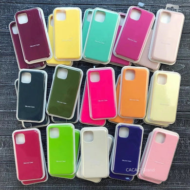Official Original Silicone Case For iPhone 11 7 8 Plus XR X XS Max 6 6s Cases For iPhone 12 11 Pro MAX SE 2020 Cover With Box