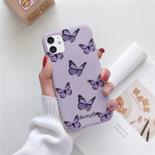 Load image into Gallery viewer, Luxury Flower Case For iPhone 12 Mini 11 Pro Max X XR XS Max 7 8 6 6s Plus 5 5S SE 2020 Soft TPU Bumper Matte Smiley Back Cover