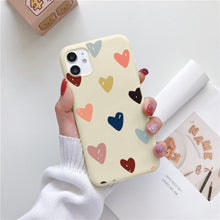 Load image into Gallery viewer, Luxury Flower Case For iPhone 12 Mini 11 Pro Max X XR XS Max 7 8 6 6s Plus 5 5S SE 2020 Soft TPU Bumper Matte Smiley Back Cover