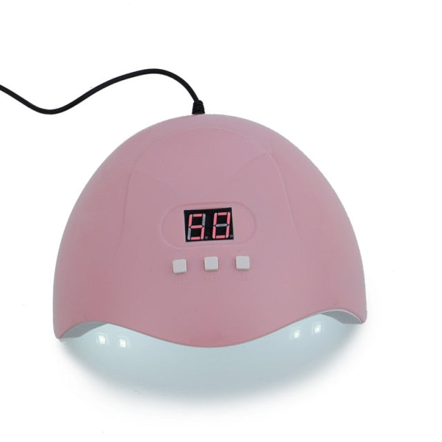 Portable 36W Pink Nail Dryer Machine UV LED Lamp 30/60/90s Timer USB Cable Home Use Nail UV Gel Varnish Dryer LED Nail Lamp Tool