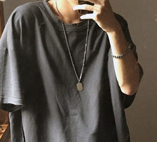 Load image into Gallery viewer, 2021 Personality Hip Hop Multilayer Necklace Metal Cross Pendant Silver Color Chain Necklace for Women Men Unisex Jewelry
