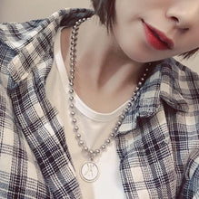 Load image into Gallery viewer, 2021 Personality Hip Hop Multilayer Necklace Metal Cross Pendant Silver Color Chain Necklace for Women Men Unisex Jewelry