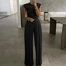 Load image into Gallery viewer, Elegant Office Lady Wide Leg Jumpsuit Sexy Off Shoulder Women Rompers Bodysuit Summer Fashion Striped Printed Overalls Playsuits