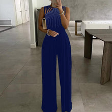 Load image into Gallery viewer, Elegant Office Lady Wide Leg Jumpsuit Sexy Off Shoulder Women Rompers Bodysuit Summer Fashion Striped Printed Overalls Playsuits