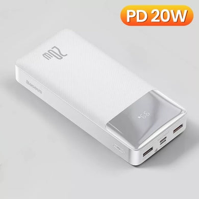 Baseus Power Bank 30000mAh Portable Charging Poverbank Mobile Phone External Battery Quick Charger Powerbank 20000mAh for XiaoMI