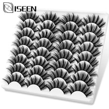 Load image into Gallery viewer, ISEEN 5/8/12/16 Pairs 3D Mink Lashes Natural False Eyelashes Fake Lashes Long Eyelash Extension Faux Mink Eyelashes For Beauty