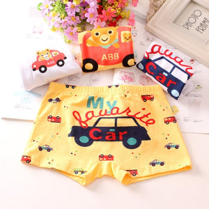 HH 3 Piece Baby Boy Underwear Cartoon Underpants Children's Shorts Panties for Boys Toddler Boxers Cotton Underpant For Teens