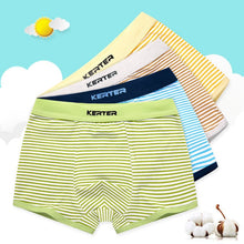 Load image into Gallery viewer, 4 Pcs High Quality Children&#39;s Underwear for Kids Cartoon Cat Shorts Soft Cotton Underpants Boys Teenage Striped Panties 4-16T