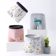 Load image into Gallery viewer, 4 Pcs High Quality Children&#39;s Underwear for Kids Cartoon Cat Shorts Soft Cotton Underpants Boys Teenage Striped Panties 4-16T