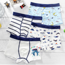 Load image into Gallery viewer, 4PCS/LOT Children Boys Underwear Cartoon Children&#39;s Shorts Panties Baby Boy Toddler Boxers Stripes Teenagers Cotton Underpants