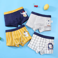 Load image into Gallery viewer, 4PCS/LOT Children Boys Underwear Cartoon Children&#39;s Shorts Panties Baby Boy Toddler Boxers Stripes Teenagers Cotton Underpants